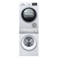 SIEMENS 西门子 WG54B2X00W+WT47W5601W 热泵式洗烘套装 白色