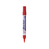 uni 三菱铅笔 520F 单头油性记号笔 红色 单支装