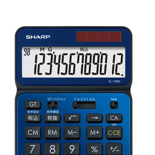 SHARP 夏普 EL-VN82 AX 函数计算器 双电源款 魅力蓝