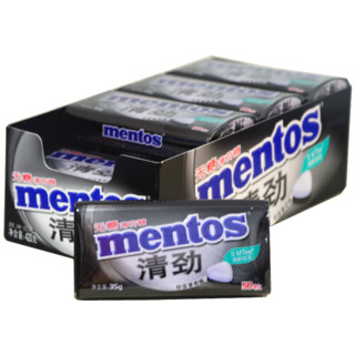 mentos 曼妥思 清劲 无糖薄荷糖 特强薄荷 35g*12盒