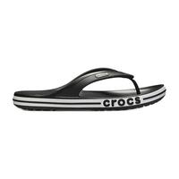 crocs 卡骆驰 男女款人字拖 205393-066 黑色/白色 39