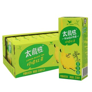 统一 太魔性 柠檬红茶 网红茶 经典柠檬茶风味饮品 250ml*24盒