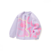 balabala 巴拉巴拉 208321103015-00477 女童毛衣 草莓熊IP款 紫色调 120cm