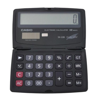 CASIO 卡西欧 SX-100 台式计算器 双电源款 黑色