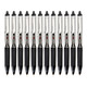 PILOT 百乐 有范专卖 日本PILOT百乐BXRT-V5按动式针管中性笔水笔12支装 0.5黑色走珠签字笔组合6支装