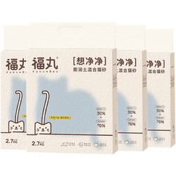 FUWAN 福丸 膨润土混合猫砂 2.7kg*4袋（约21.6斤）