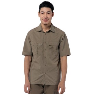 DECATHLON 迪卡侬 男士短袖衬衫 8355691 卡其色 XL