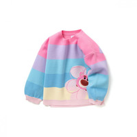 balabala 巴拉巴拉 208321103015-00466 女童毛衣 草莓熊IP款 红色调 100cm