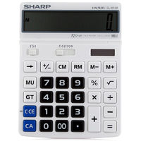 SHARP 夏普 EL-8128-WH 台式计算器 双电源款 白色