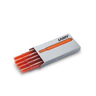 商品lamy凌美t10墨水替芯橙色125ml5支装