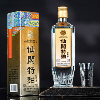 仙阁 特曲 金爵酒 42%vol 浓香型白酒 480ml 单瓶装