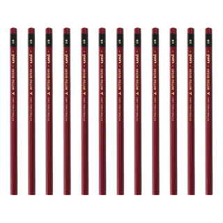 uni 三菱铅笔 1887 六角杆铅笔 3B 12支装