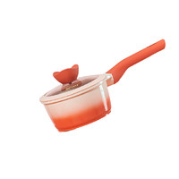 BESCO 倍思勒 糖果系列 奶锅(16cm、1.45L、铝合金、蜜桃味)