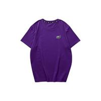 SKECHERS 斯凯奇 Knitshortsleevetee 中性运动T恤 L121U180/00GM 紫色 M