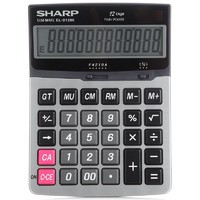 SHARP 夏普 EL-D1200 台式计算器 中号双电源款 黑色