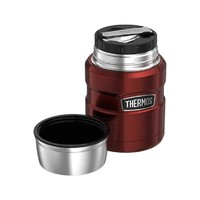 THERMOS 膳魔师 184807 不锈钢国王食品烧瓶，红色，470 毫升