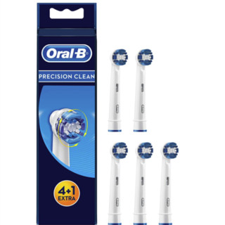 Oral-B 欧乐-B Precision Clean 电动牙刷刷头 白色 4+1支装