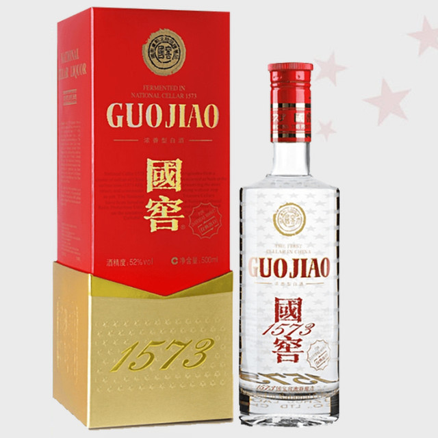 中国白酒　国窖1573　濃香型白酒 　500ml（１本）38度 38度国窖1573浓香型白酒38度1573低度国窖500ML