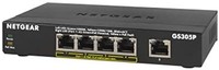 NETGEAR 美国网件 GS305P 5 端口 千兆以太网 LAN PoE 交换机 (带 4 个 PoE+ 63W 即插即用网络交换机)