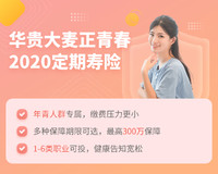 华贵大麦正青春2020定期寿险