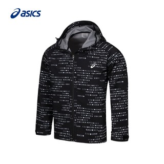 ASICS 亚瑟士 夹克男款夜光防泼水夜跑外套 黑色 L