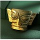 SANXINGDUI MUSEUM 三星堆博物馆 黄金面具 半立体树脂冰箱贴 创意磁吸装饰摆件