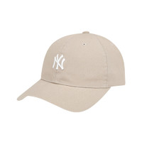 MLB 男女款棒球帽 32CP77 小标NY款 卡其色