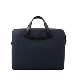 DELVAUX 德尔沃 包包奢侈品男包限量版公文包男士商务包手提包 Mageitte系列礼物送男友 藏青色-黑色