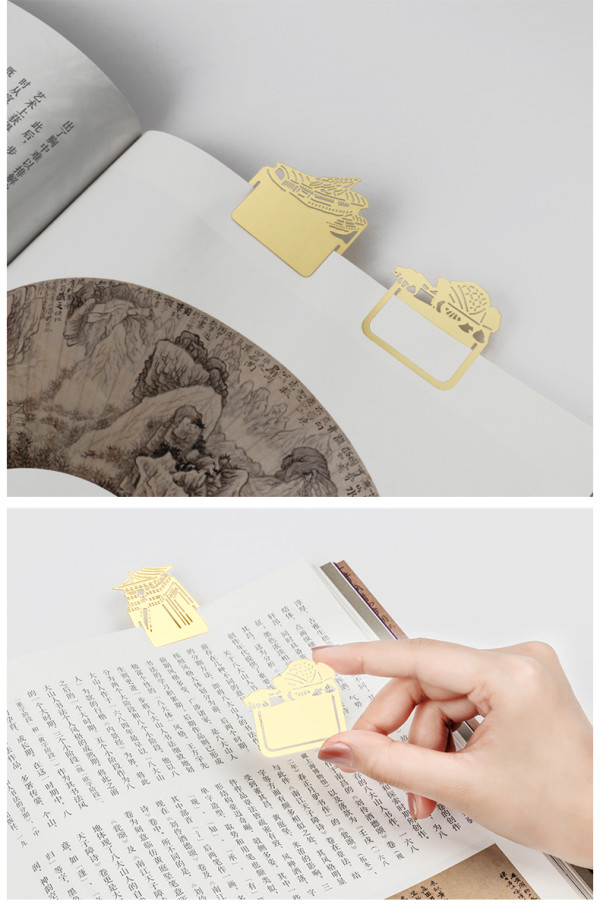 故宫博物院清明上河图书签套装书签五枚便签一套创意礼物