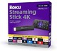 Roku 流媒体棒 4K 2021 | 流媒体设备 4K/HDR/Dolby Vision 带 Roku 语音遥控和电视控制