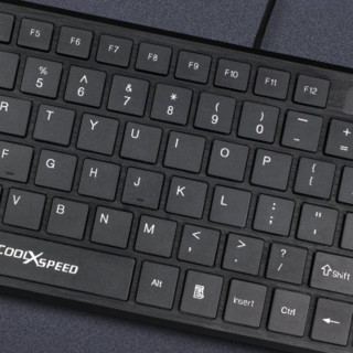 COOLXSPEED k1802 83键 有线薄膜键盘 黑色 无光