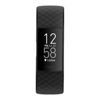 fitbit Charge 4 智能手环 黑色 硅胶表带 (蓝牙、GPS、心率)