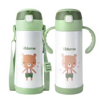 kidsme 亲亲我 912093 儿童吸管保温杯 350ml