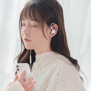 竹林鸟 惊鸿 无麦HIFI版 入耳式挂耳式双动圈有线耳机 岩板白 3.5mm