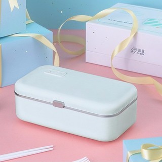 A4BOX 适盒 A4BOX 电热饭盒+餐具 淡月蓝