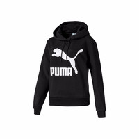 PUMA 彪马 CLASSICS LOGO 女子运动卫衣 595915-01 黑色 M