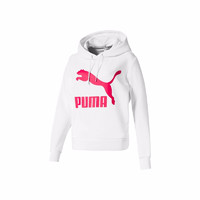 PUMA 彪马 CLASSICS LOGO 女子运动卫衣 595915-02 白色 M