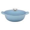 LE CREUSET 酷彩 21074245110460 汤锅(24cm、3.1L、铸铁、水晶蓝)