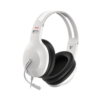 EDIFIER 漫步者 G1 标准版 耳罩式头戴式降噪有线耳机 白色 3.5mm