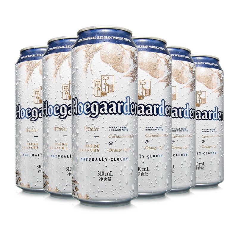 Hoegaarden 福佳 比利时风味精酿啤酒 福佳白啤酒 310ml*12听 福佳白 310mL 12罐