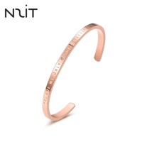 N2it N2IT钻石合金手镯0.5分简约风格 字母钻石手镯（中号）