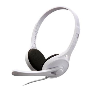 EDIFIER 漫步者 K550 压耳式头戴式有线耳机 时尚白 双3.5mm