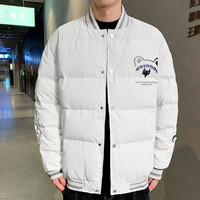 南极人 青年学生男式棉衣外套2021冬季潮流港风新款印花保暖防风外套冬装