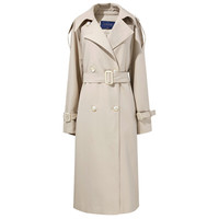 3COLOUR 三彩 女士长款风衣 D361A4014F00