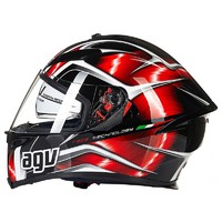 PLUS会员：AGV K5S摩托车头盔 飓风黑红 L