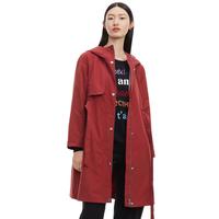 Juzui 玖姿 annakro系列 女士中长款风衣 JTBQ41203026 锈红 M