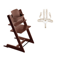 STOKKE 思多嘉儿 100124 婴儿Tripp Trapp成长椅+Baby Set套件+安全带 核桃棕色