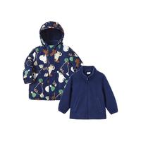 balabala 巴拉巴拉 208421106110 儿童三合一冲锋衣 蓝白色调 90cm