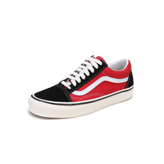 VANS 范斯 Old Skool 36 中性运动板鞋 VN0A38G2UBS 黑色/红色 35