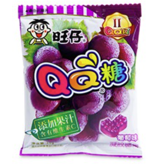 want want 旺旺 qq糖 葡萄味 20g*30袋